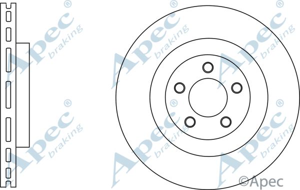 APEC BRAKING Jarrulevy DSK2632